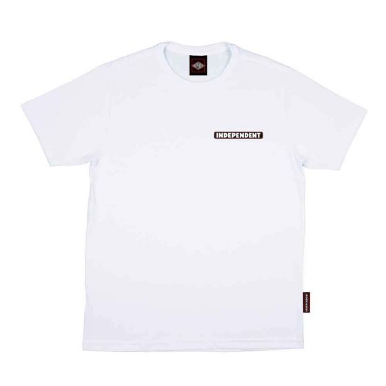 Camiseta Independent Trucks Bar Logo 3 Colors Chest Branca