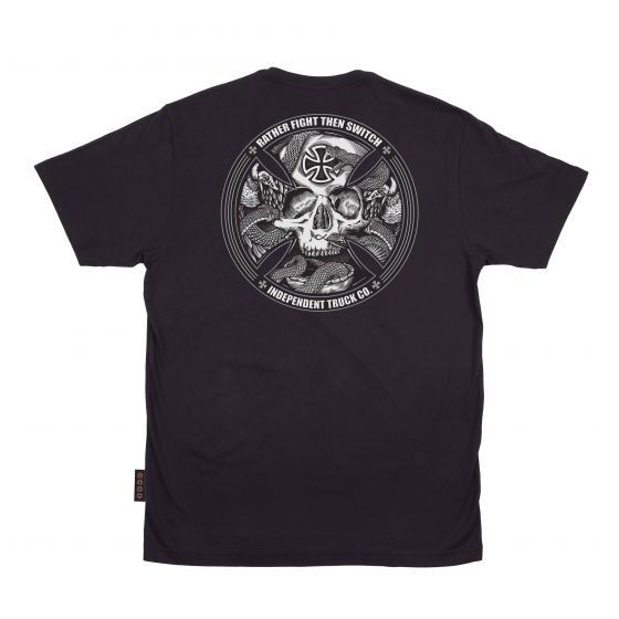 Foto Camiseta Independent Trucks FTS Skull Preta Independent Truck Company - Roupa Original