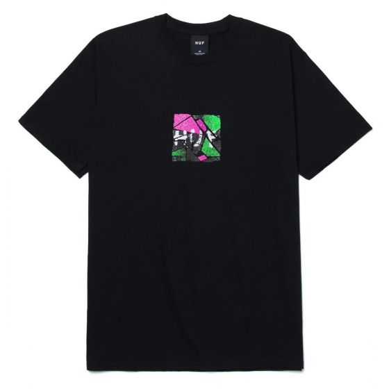 Camiseta HUF Worldwide Get a Grip Preta