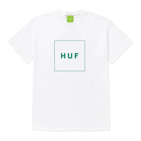 Camiseta Huf Worldwide Essentials Box Logo Branco