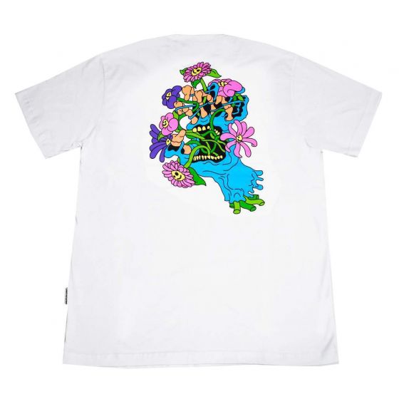 Foto Camiseta Santa Cruz Skateboards Baked Hand Branca Santa Cruz Skateboards - Roupa Original