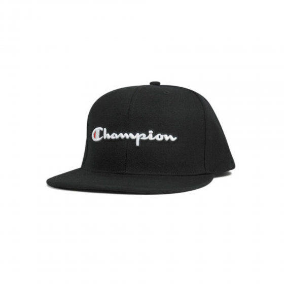 Boné Hat Champion Classic Preto Aba Reta