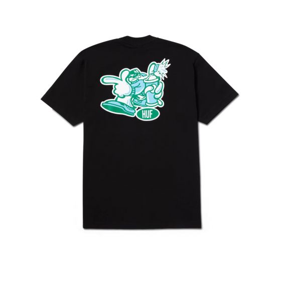 Camiseta HUF Worldwide Burner SS Preto