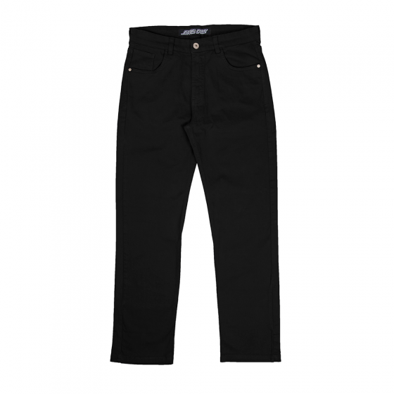 Calça Santa Cruz Skateboards Sarja Reat Confort Tradicional Preta