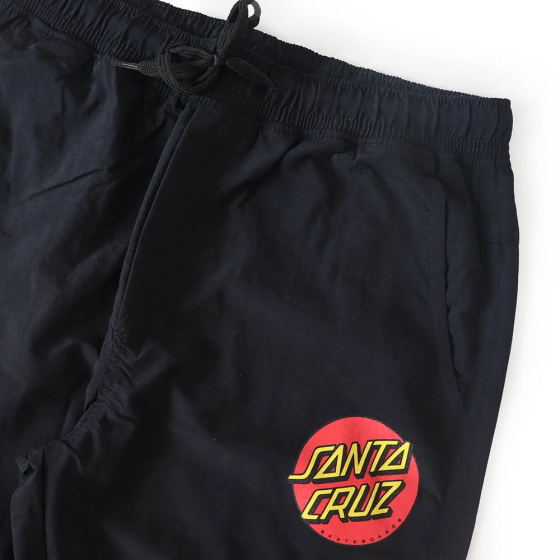 Calça Santa Cruz Skateboards Tactel Classic Wash Dot Preto