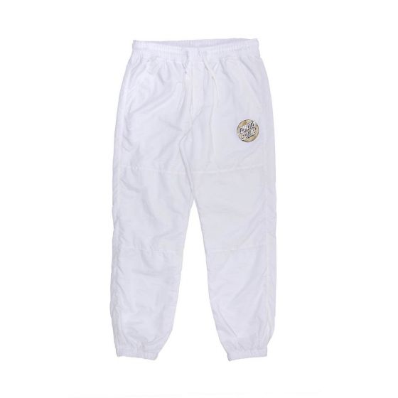Calça Tactel Santa Cruz Skateboards Wash Dot Branca