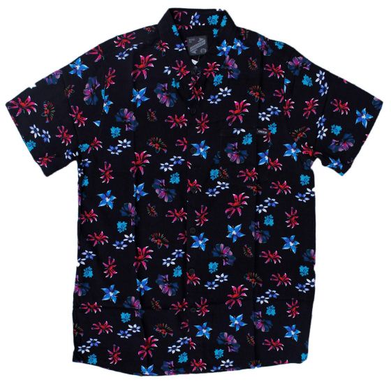 Camisa Manga Curta Child Skate Petals Preta