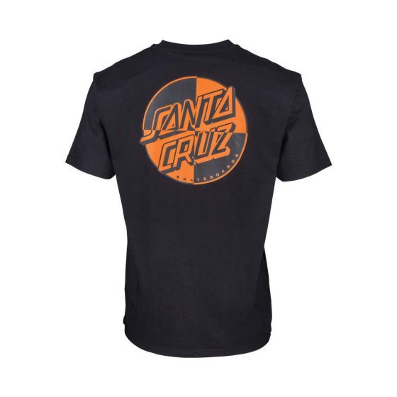 Camiseta Big Santa Cruz Skateboards Crash Dot Preta