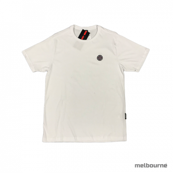 Detalhe Camiseta 4 Tier Cross 3 Colors Branca Melbourne Skateboards - Estilo Urbano