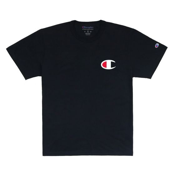 Camiseta Champion Especial/  Ath Medium  C  Logo Ink Preta