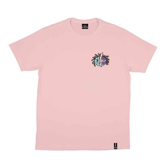 Camiseta Child Basica Cracked Rosa