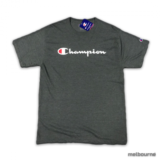 Camiseta Chumbo Champion Logo Silk