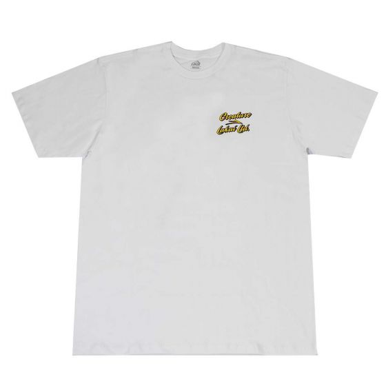 Camiseta Collab Lakai x Creature Skateboards Branca