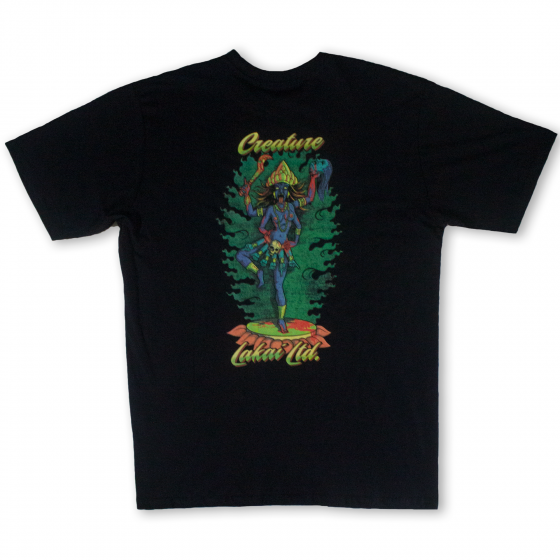 Camiseta Collab Lakai x Creature Skateboards Preta Creature Skateboards - Camiseta Skate Streetwear