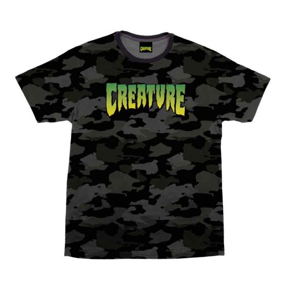 Camiseta Creature Especial Creature Logo Camo SS