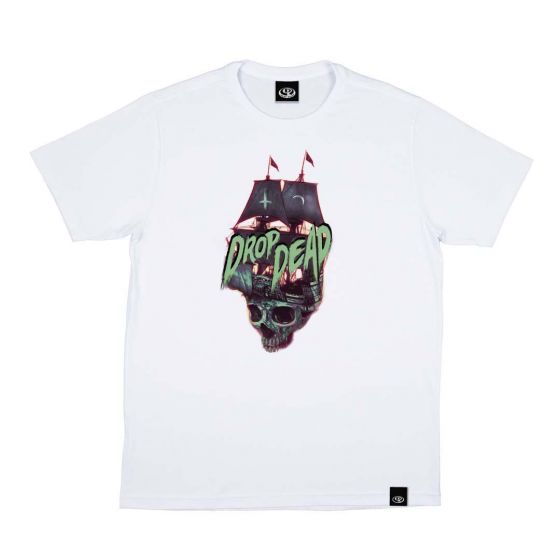 Camiseta Drop Dead Pirate Navy