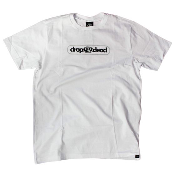 Camiseta Drop Dead Skateboards By Passed Branca