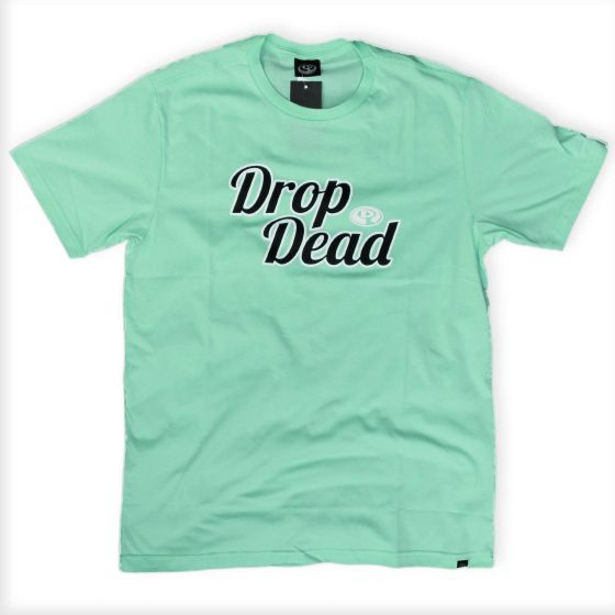 Camiseta Drop Dead Skateboards Delineate Azul Turquesa