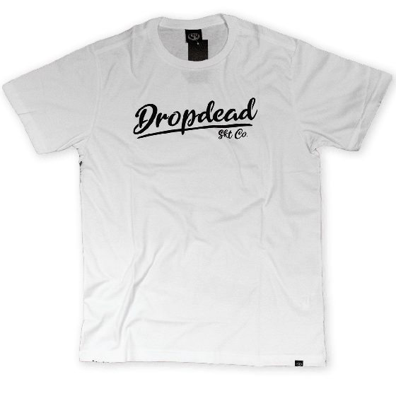 Camiseta Drop Dead Skateboards Written Branca