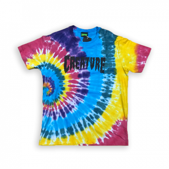 Camiseta Especial Creature Shredded Tie Dye Unica