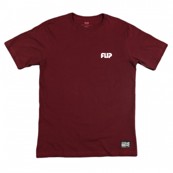 Detalhe Camiseta Flip Odyssey Mono Chest Burgundy Bordo Flip - Estilo Urbano