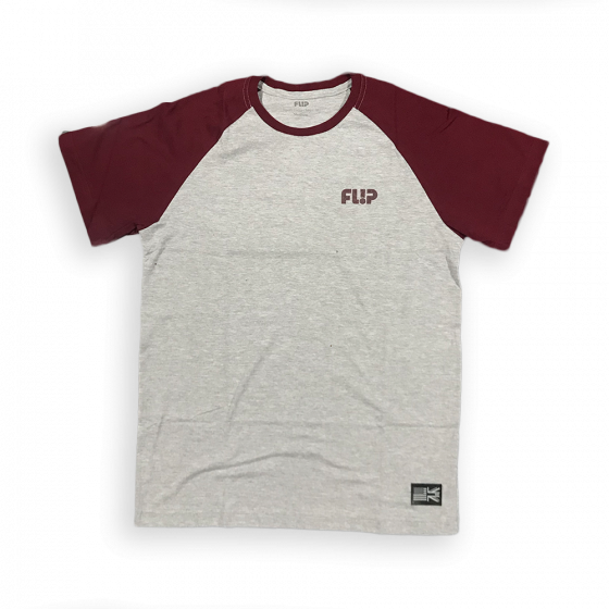 Comprar Camiseta Raglan Flip Tube Chest Burgundy Flip - Loja Melbourne Skateboards