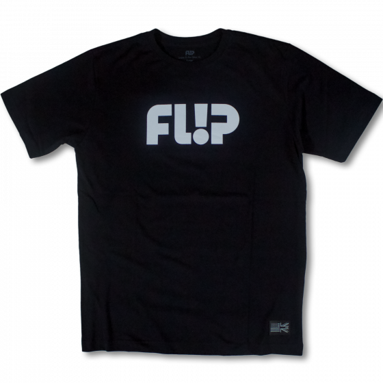 Foto Camiseta Flip Skateboards Logo Odissey Mono Branco Preta Flip - Roupa Original