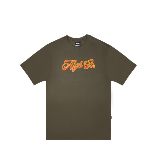 Camiseta High Company Script Olive Green