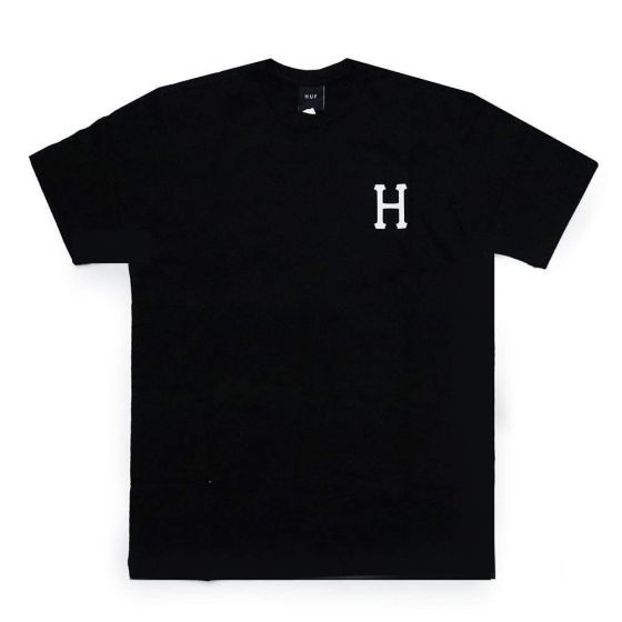 Camiseta HUF Essentials Classic Preto