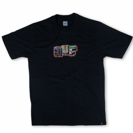 Comprar Camiseta HUF WorldWide Town Preto HUF Worldwide - Loja Melbourne Skateboards