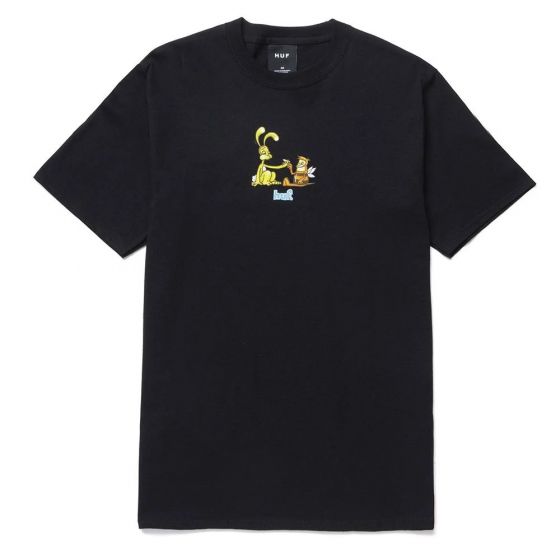 Camiseta HUF Silk Best Friend Preto