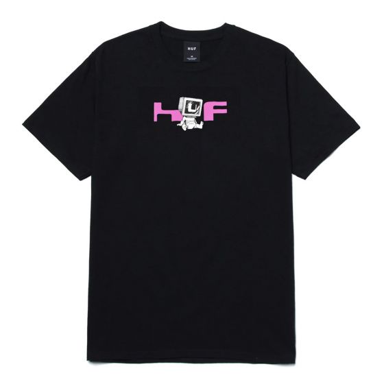 Camiseta HUF Silk Monitored Preto