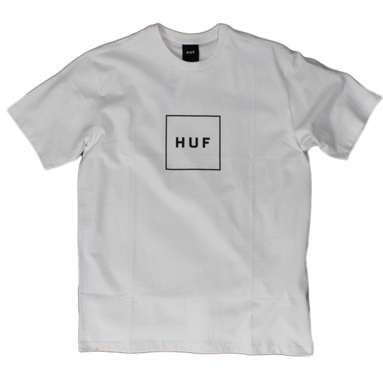Camiseta Huf WorldWide Essential Box Logo OffWhite
