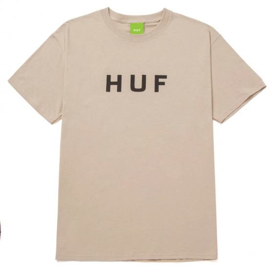 Camiseta HUF WorldWide Essential OG Logo Areia