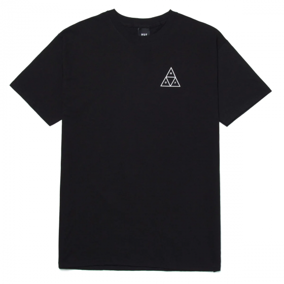 Camiseta HUF WorldWide Essential Triple Triangle Preto