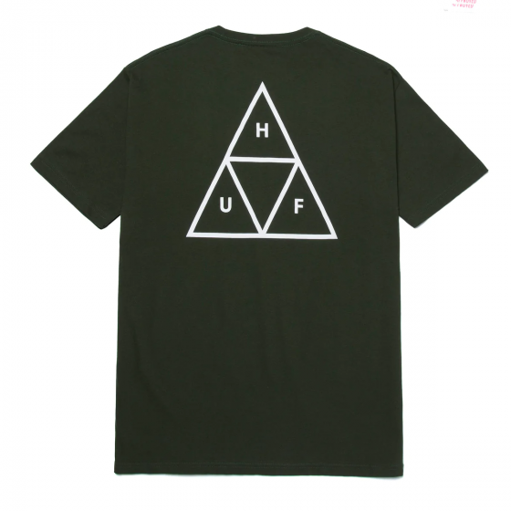 Camiseta HUF WorldWide Essential Triple Triangle Verde