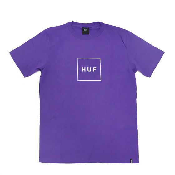 Camiseta Huf Worldwide Essentials Box Logo Roxo Violeta
