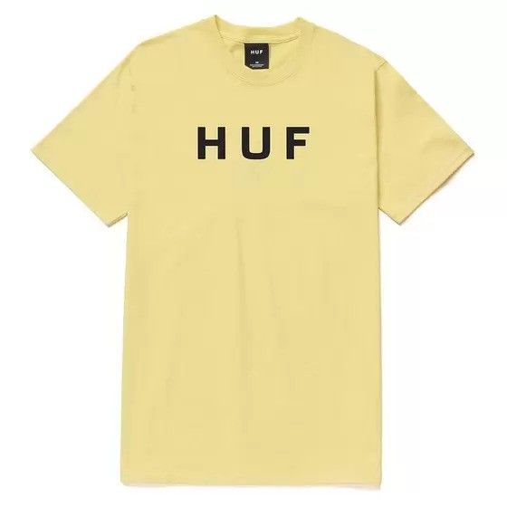 Camiseta Huf Worldwide Essentials Og Logo Areia 2