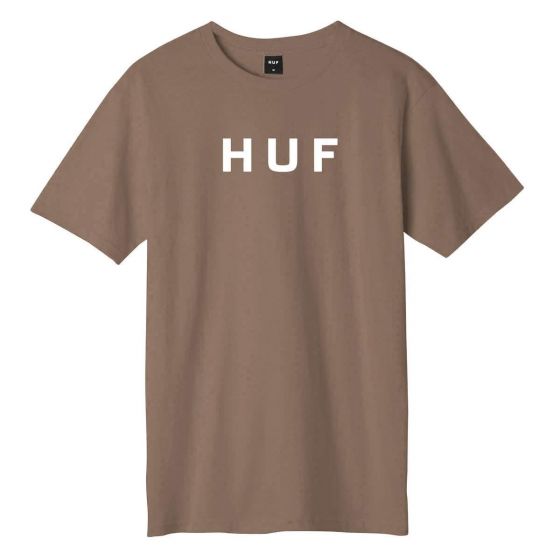 Camiseta HUF Worldwide Essentials OG Logo Areia
