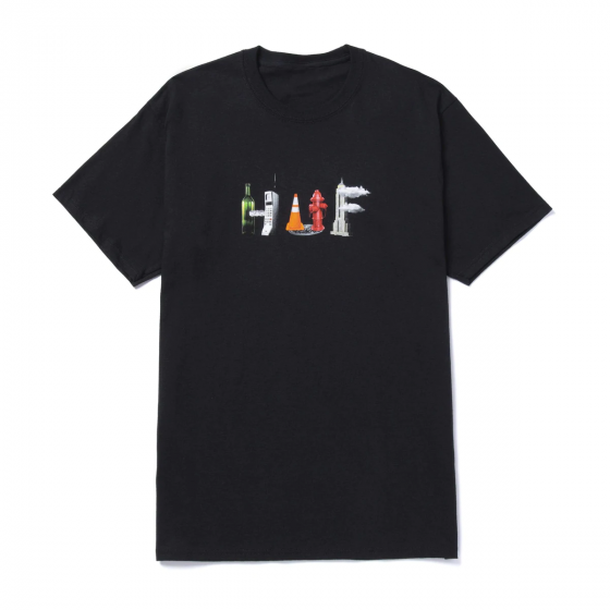 Camiseta HUF Worldwide Objectified Preta