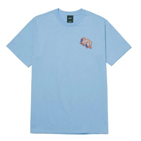 Camiseta Huf worldwide Quake Triple Triangle Azul Claro