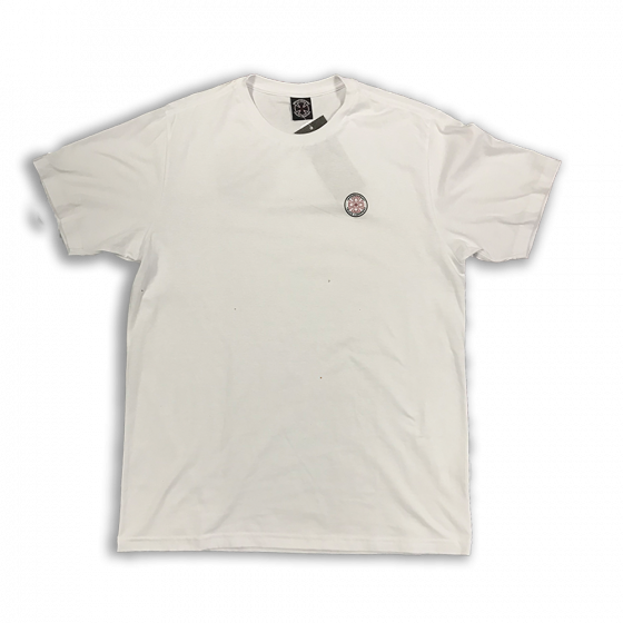 Comprar Camiseta Croos Logo 3 Colors Bottom Branca Melbourne Skateboards - Loja Melbourne Skateboards