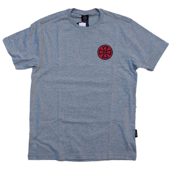Camiseta Independent Trucks Target Cinza Mescla Independent Truck Company - Camiseta Skate Streetwear