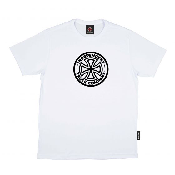 Camiseta Independent Trucks Cross Logo 1 Color Branco