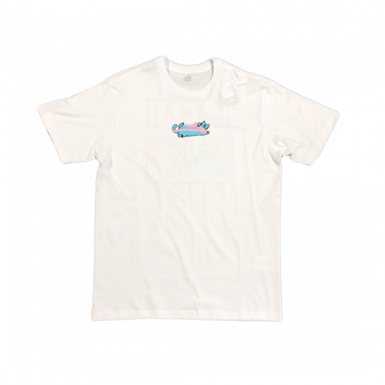 Camiseta Lakai Branca Silk Mc Blue Cat