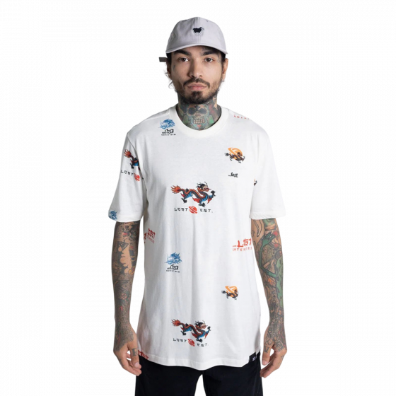 Camiseta Lost Full Dragon Sheep Branca