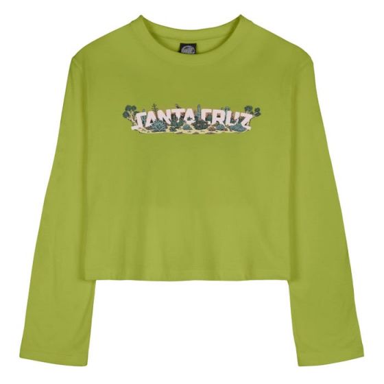 Camiseta Manga Longa Feminina Santa Cruz Desert Strip Oliva