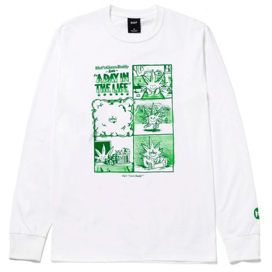 Camiseta Manga Longa HUF Day In The Life 420 Collection