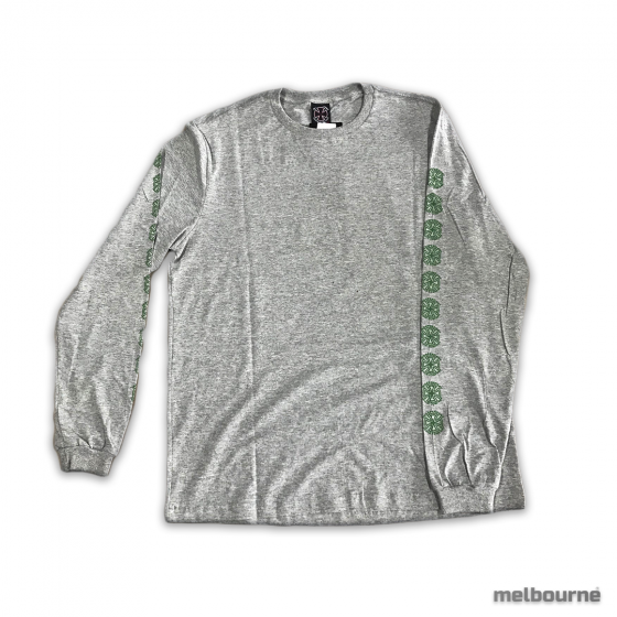 Camiseta Manga Longa Independent Bauhaus Cross – Cinza Mescla