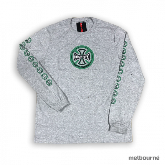 Camiseta Manga Longa Independent Hollow Cross Cinza